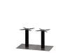 Mega Brushed S/Steel Base & Black Column 750 x 400 x H450mm