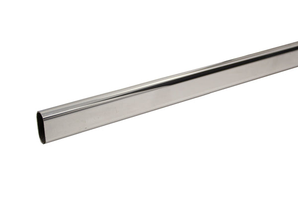 Wardrobe Rail Oval 30 x 15 x 716mm Chrome Plated