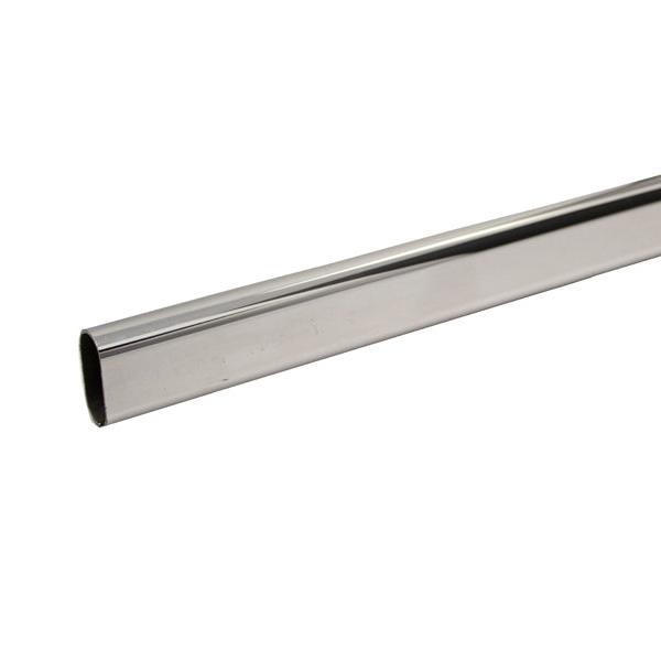 Wardrobe Rail Oval 30 x 15 x 764mm Chrome Plated