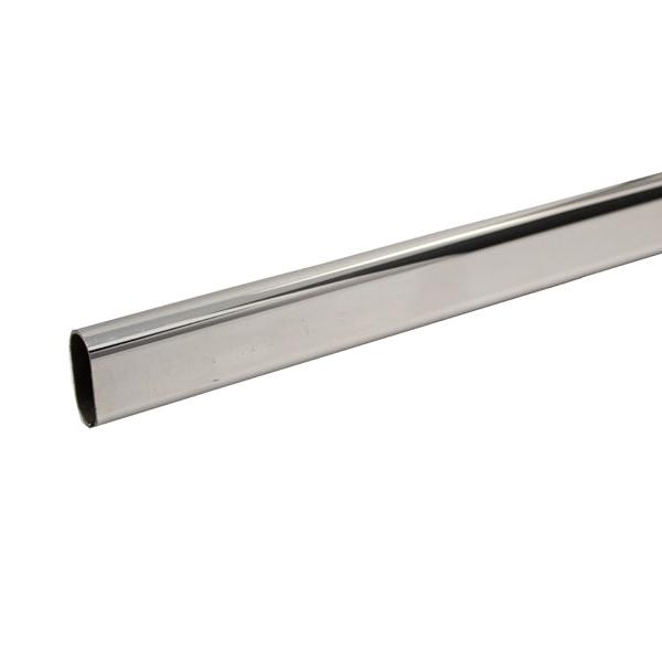 Wardrobe Rail Oval 30 x 15 x 427mm Chrome Plated | Eurofit Direct