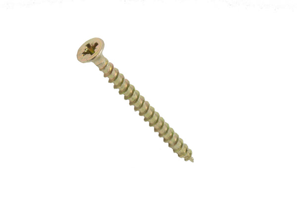 Spax Pozi Countersunk Head Screw 4 x 50mm Yellow Zinc