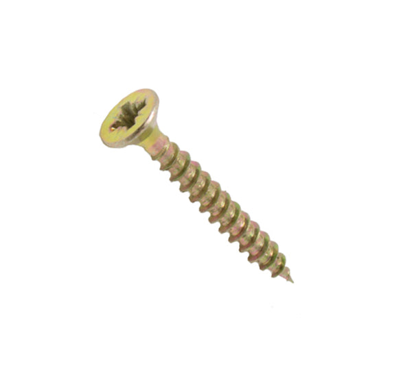 Torq-Fix Pozi Countersunk Screw 4 x 30mm (8 x 1 1/4") Y/Zinc