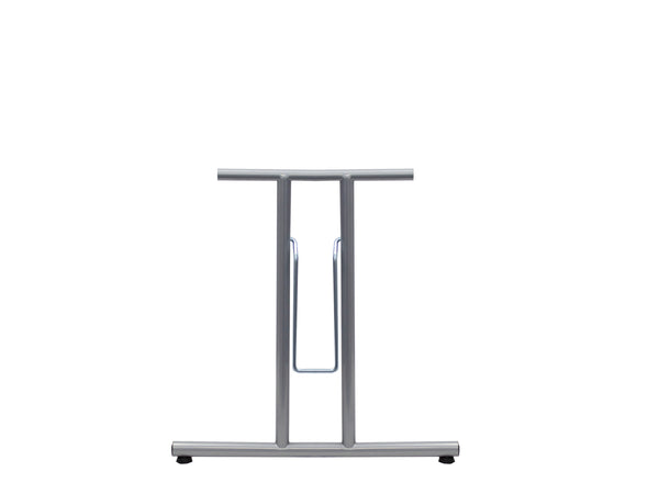 Folding Table Frame 690 x 590mm Straight Foot Silver 9006 | Eurofit Direct