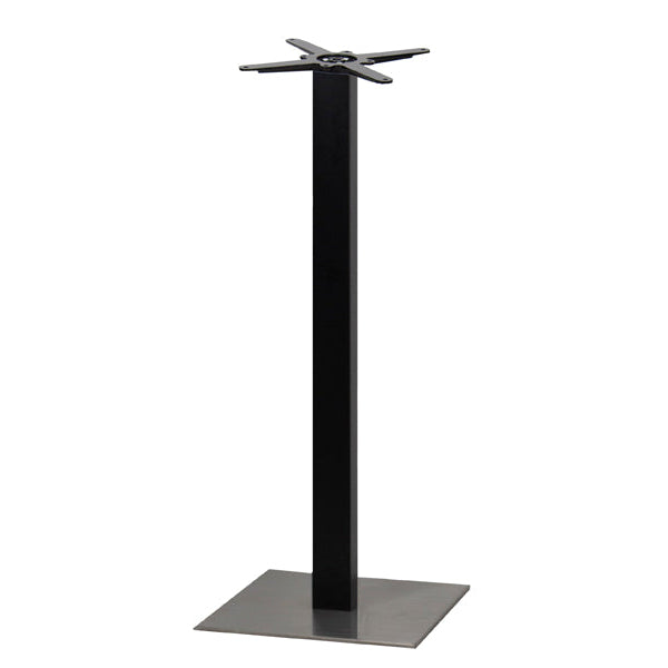 Sotra Brushed S/Steel Base & Black Column S450 x H1100mm