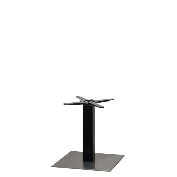 Sotra Brushed S/Steel Base & Black Column S450 x H450mm