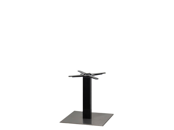 Sotra Brushed S/Steel Base & Black Column S450 x H450mm - Eurofit Direct