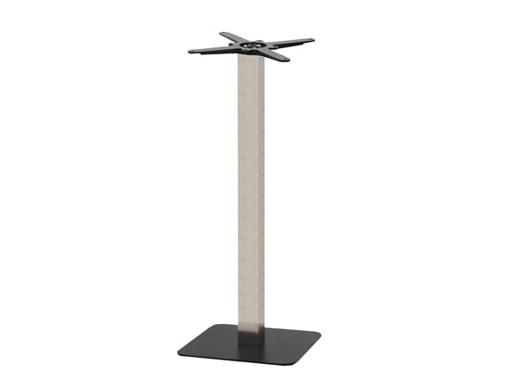 Sotra Black Base & Brushed S/Steel Column S450 x H1100mm - Eurofit Direct