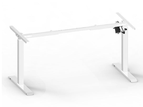 Height Adjustable Desk Frame 700-1180mm White Electric - Right Hand Motor