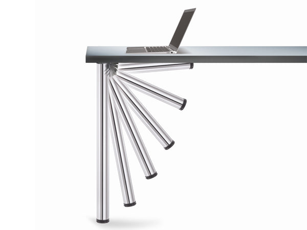 Click Folding Table Leg 50 x 705mm With 30mm Adjustment - Chrome Plated