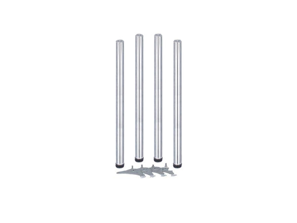 Eurofit Table Legs - Dia 60mm x H1100mm - Chrome