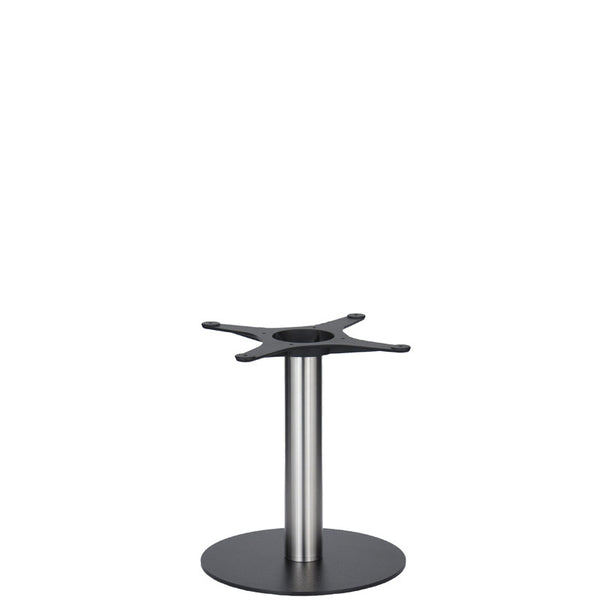 Golden Gate Black Base & Brushed S/Steel Column D400xH450mm - Eurofit Direct