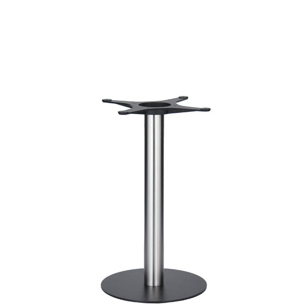 Golden Gate Black Base & Brushed S/Steel Column D400xH690mm