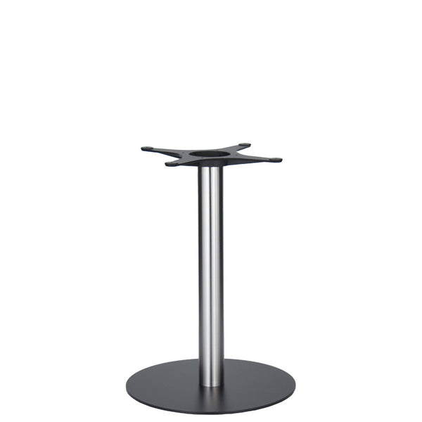 Golden Gate Black Base & Brushed S/Steel Column D500xH690mm