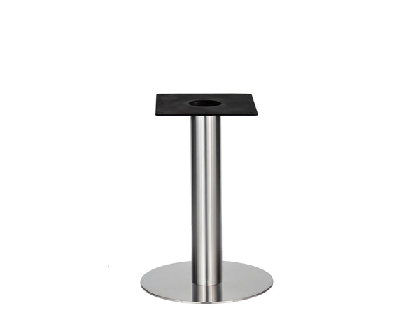 IntAfit Table Base Cable Management Brushed S/Steel Base & Column - D580 x H690