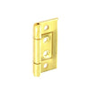 Flush Hinge H40 x W20 x T1mm Brass Plated Steel