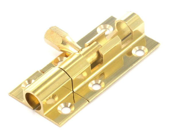 Door Bolt - Length 100mm - Brass