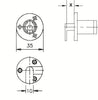 BMB Mastered Inlaid Flap Lock - Keyed Alike