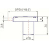 D18 Cupboard Lock R/H Barrel 40 x 40mm - Key 001-100
