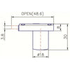 D18 Cupboard Lock R/H Barrel 18 x 20mm Key 001-100