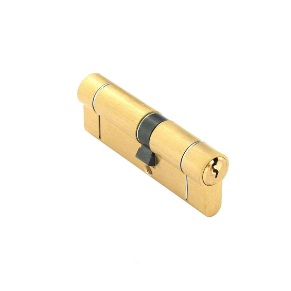 Securit Anti-Snap & Bump Euro Cylinder - 40 x 50mm - Brass