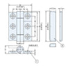 Sugatsune Surface Mount Torque Chrome Hinge 180 Deg 1.47NM