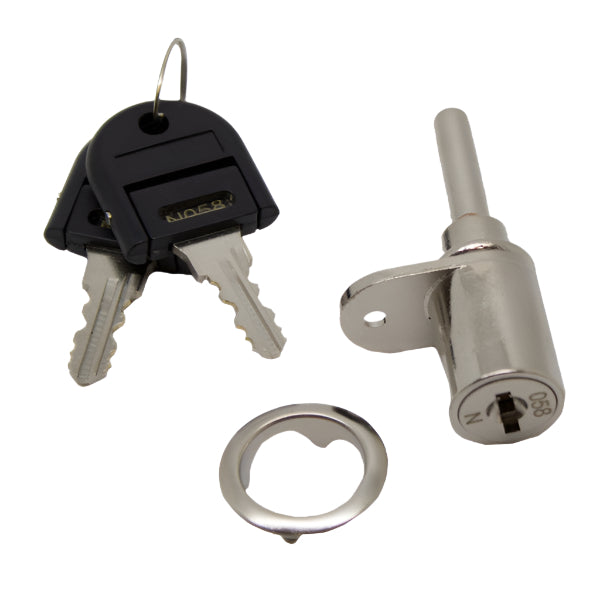 D16 Pedestal Lock R/H Barrel 16.5 x 20 Key 001-100 Lift 12mm | Eurofit Direct