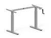 Height Adjustable Desk Frame 685-1165mm Silver Crank