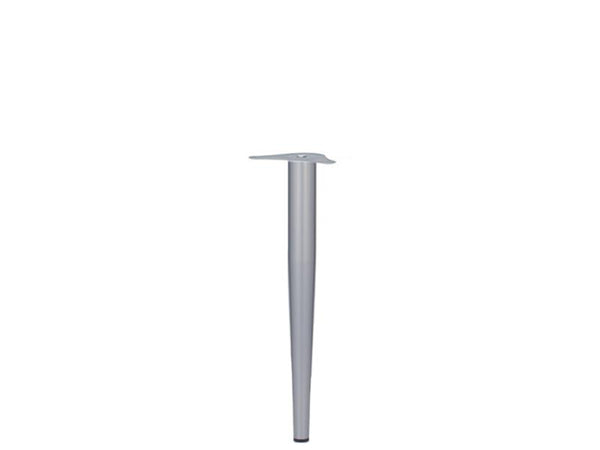 Table Leg Conical 60-32 x 690mm 10mm Adjustment Silver 9006 | Eurofit Direct